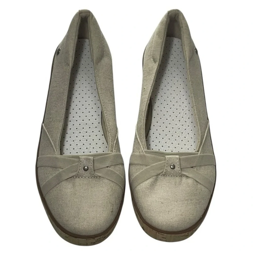 Keds Emme Espadrille Wedge Flats Canvas‎ Memory Deluxe Comfort Women's 8 *READ*